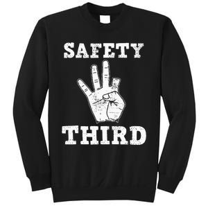 Funny Missing Finger Safety Third Fireworks July 4th Joke Sweatshirt