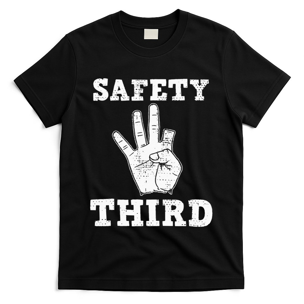 Funny Missing Finger Safety Third Fireworks July 4th Joke T-Shirt