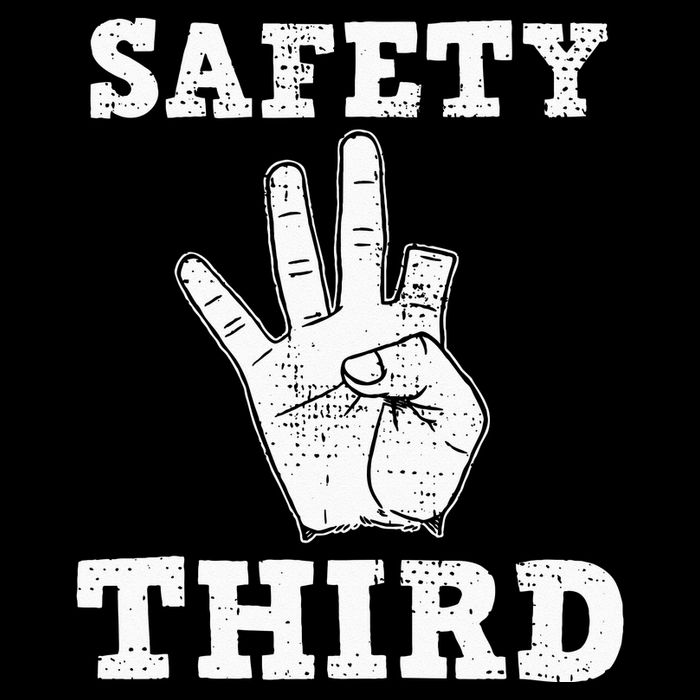 Funny Missing Finger Safety Third Fireworks July 4th Joke V-Neck T-Shirt