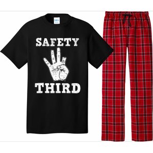 Funny Missing Finger Safety Third Fireworks July 4th Joke Pajama Set