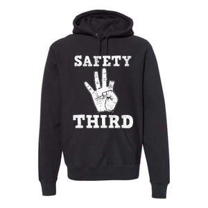 Funny Missing Finger Safety Third Fireworks July 4th Joke Premium Hoodie