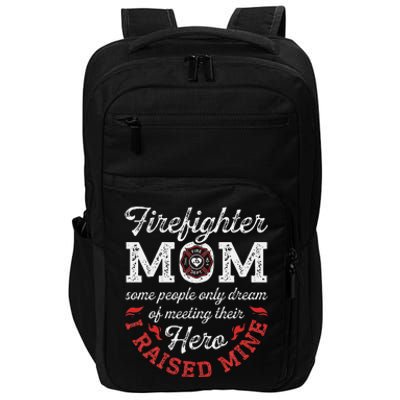 Firefighter Mom Firewoman Proud Moms Mothers Day Vintage Impact Tech Backpack