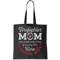 Firefighter Mom Firewoman Proud Moms Mothers Day Vintage Tote Bag