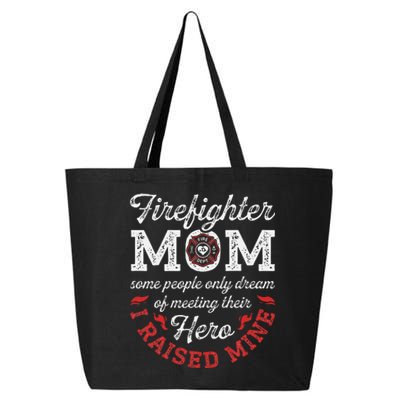 Firefighter Mom Firewoman Proud Moms Mothers Day Vintage 25L Jumbo Tote