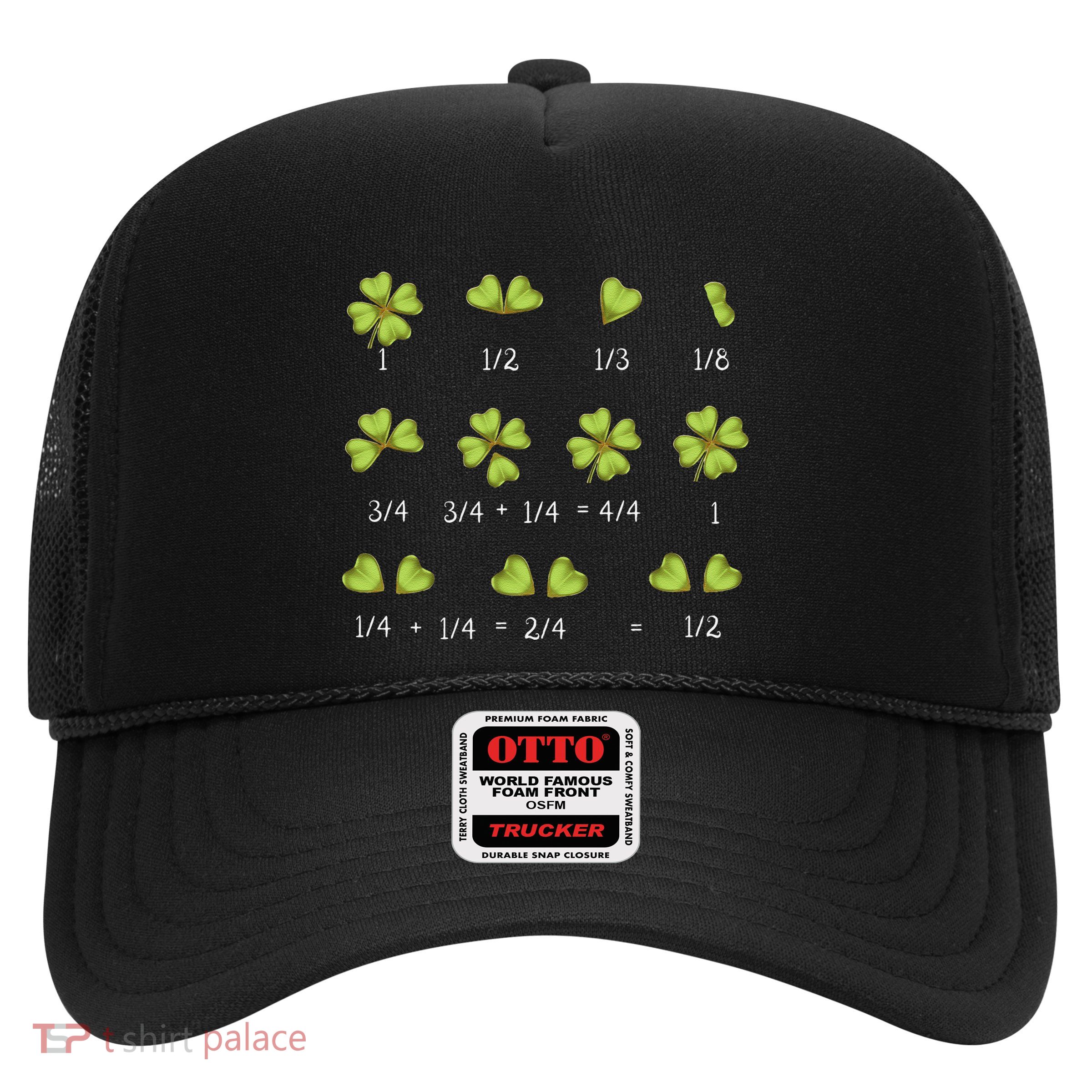 Funny Math Fractions Clover Lucky St. PatrickS Day Trucker Hat