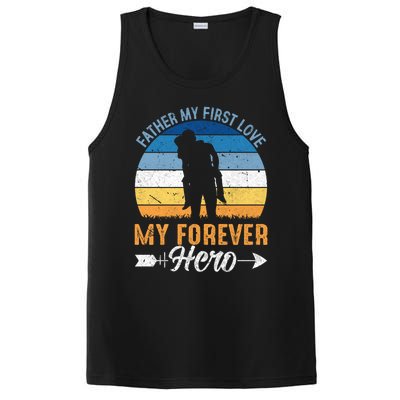 Father My First Love My Forever Hero Gift PosiCharge Competitor Tank