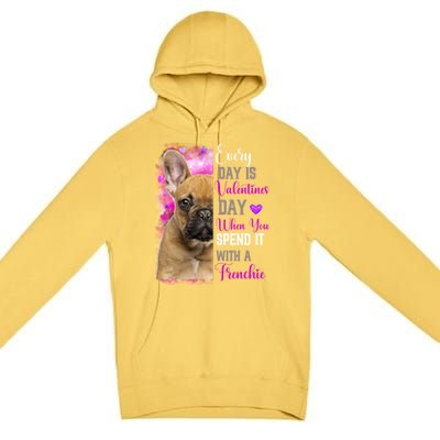 Frenchie Mom Funny Valentines Day Dog Lovers French Bulldog Gift Premium Pullover Hoodie