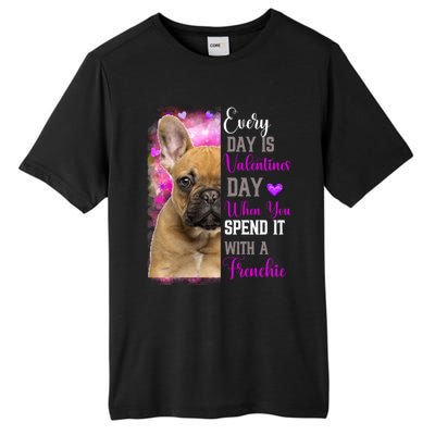 Frenchie Mom Funny Valentines Day Dog Lovers French Bulldog Gift Tall Fusion ChromaSoft Performance T-Shirt