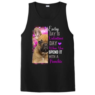 Frenchie Mom Funny Valentines Day Dog Lovers French Bulldog Gift PosiCharge Competitor Tank