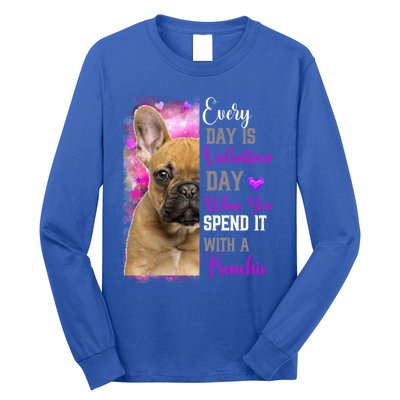 Frenchie Mom Funny Valentines Day Dog Lovers French Bulldog Gift Long Sleeve Shirt