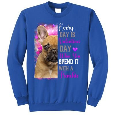 Frenchie Mom Funny Valentines Day Dog Lovers French Bulldog Gift Sweatshirt