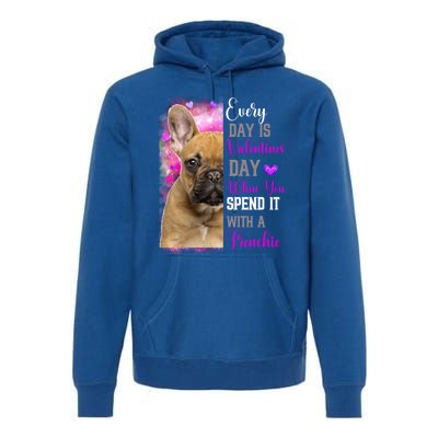 Frenchie Mom Funny Valentines Day Dog Lovers French Bulldog Gift Premium Hoodie