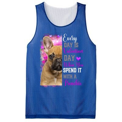 Frenchie Mom Funny Valentines Day Dog Lovers French Bulldog Gift Mesh Reversible Basketball Jersey Tank