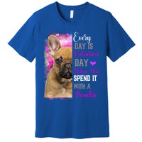 Frenchie Mom Funny Valentines Day Dog Lovers French Bulldog Gift Premium T-Shirt