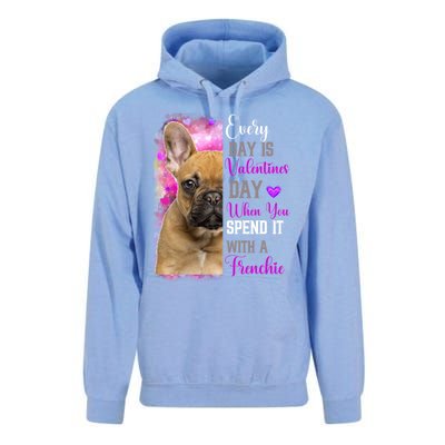 Frenchie Mom Funny Valentines Day Dog Lovers French Bulldog Gift Unisex Surf Hoodie