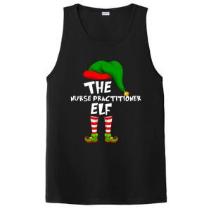 Funny Matching Family Christmas The Nurse Practitioner Elf Gift PosiCharge Competitor Tank