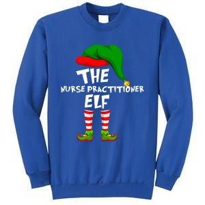 Funny Matching Family Christmas The Nurse Practitioner Elf Gift Sweatshirt