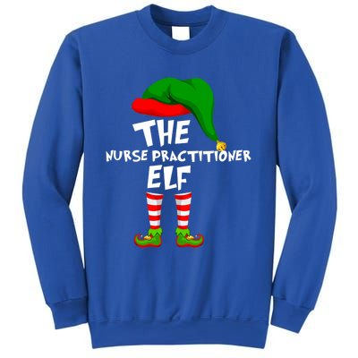 Funny Matching Family Christmas The Nurse Practitioner Elf Gift Sweatshirt