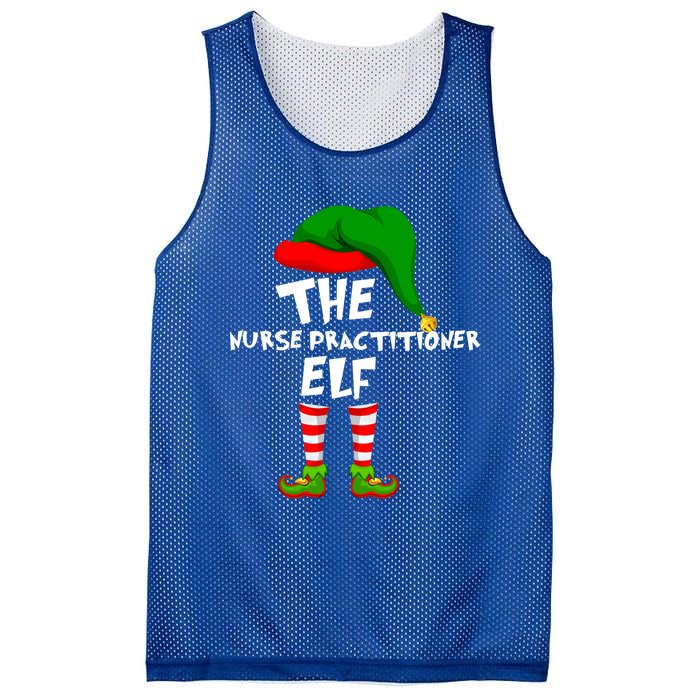 Funny Matching Family Christmas The Nurse Practitioner Elf Gift Mesh Reversible Basketball Jersey Tank