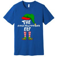 Funny Matching Family Christmas The Nurse Practitioner Elf Gift Premium T-Shirt