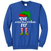 Funny Matching Family Christmas The Nurse Practitioner Elf Gift Tall Sweatshirt