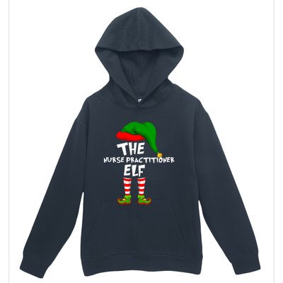 Funny Matching Family Christmas The Nurse Practitioner Elf Gift Urban Pullover Hoodie