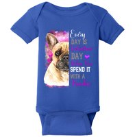 Frenchie Mom Funny Valentines Day Dog Lovers French Bulldog Gift Baby Bodysuit