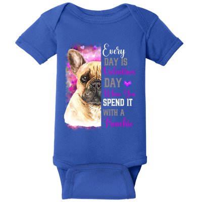 Frenchie Mom Funny Valentines Day Dog Lovers French Bulldog Gift Baby Bodysuit