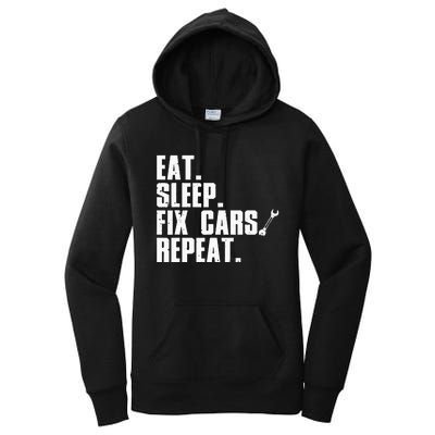 Funny Mechanic For Dad Auto Garage Automobile Car Lover Women's Pullover Hoodie