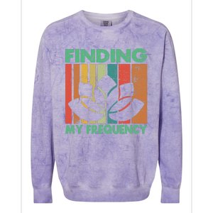 Finding My Frequency Meditation Colorblast Crewneck Sweatshirt