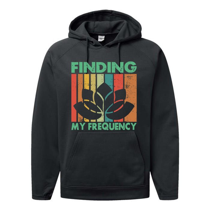 Finding My Frequency Meditation Performance Fleece Hoodie