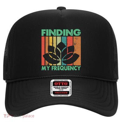 Finding My Frequency Meditation High Crown Mesh Back Trucker Hat