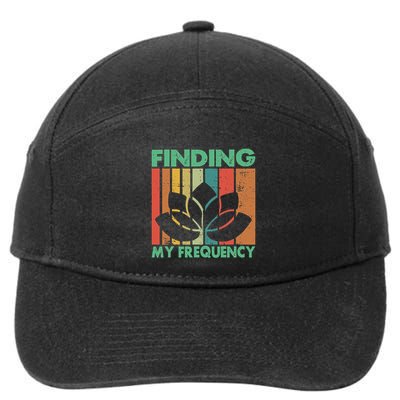 Finding My Frequency Meditation 7-Panel Snapback Hat