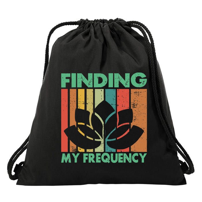 Finding My Frequency Meditation Drawstring Bag