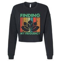 Finding My Frequency Meditation Cropped Pullover Crew