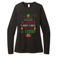 Four Main Food Groups Candy Canes Candy Corns Syrup Elf Womens CVC Long Sleeve Shirt