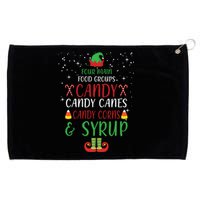 Four Main Food Groups Candy Canes Candy Corns Syrup Elf Grommeted Golf Towel