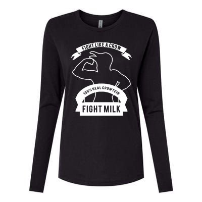 Fight Milk Womens Cotton Relaxed Long Sleeve T-Shirt