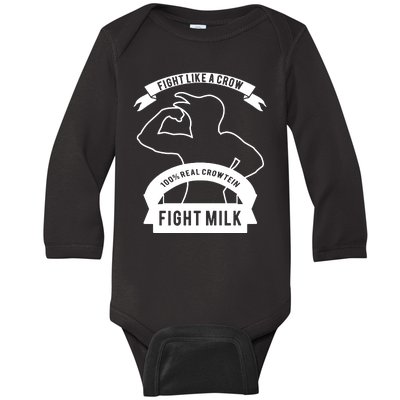 Fight Milk Baby Long Sleeve Bodysuit