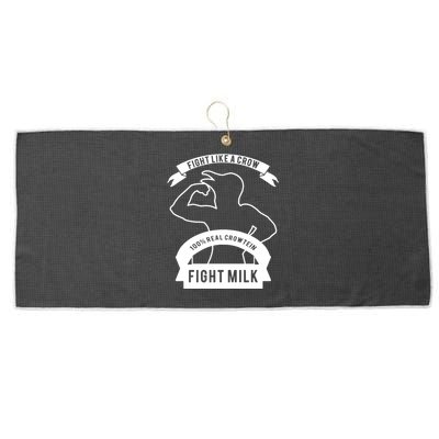 Fight Milk Large Microfiber Waffle Golf Towel