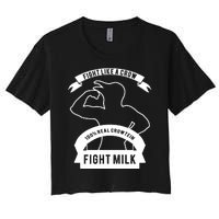 Fight Milk Women's Crop Top Tee