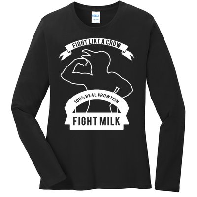 Fight Milk Ladies Long Sleeve Shirt