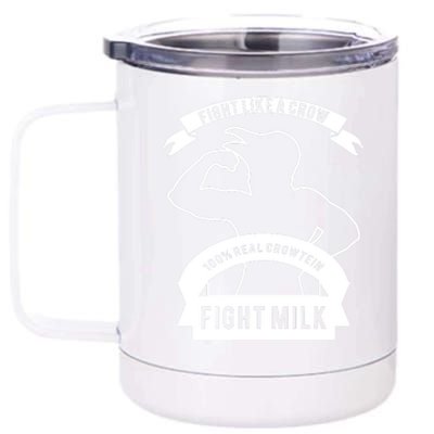 Fight Milk 12 oz Stainless Steel Tumbler Cup