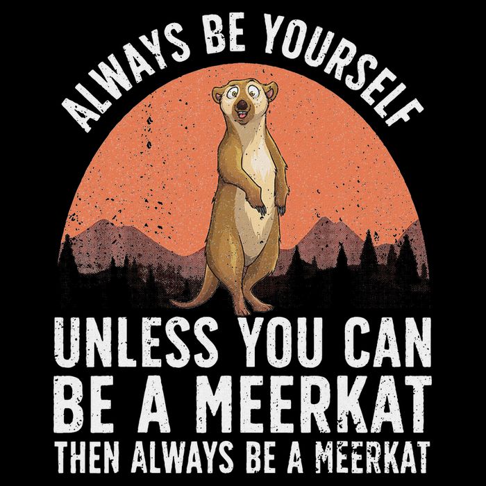 Funny Meerkat For Women Zoo Animal Ferret Meerkat Lovers Kids T-Shirt
