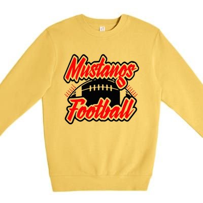 Football, Mustang Football Premium Crewneck Sweatshirt