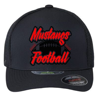 Football, Mustang Football Flexfit Unipanel Trucker Cap