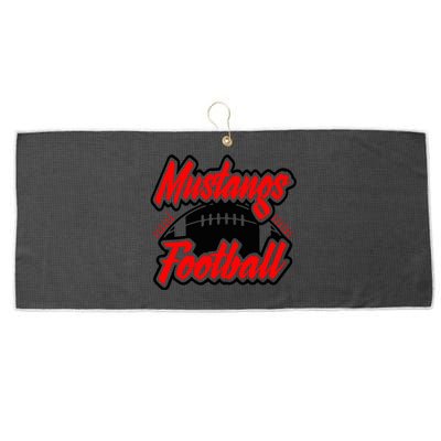 Football, Mustang Football Large Microfiber Waffle Golf Towel