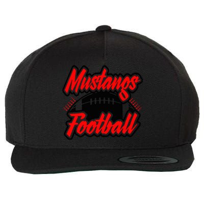 Football, Mustang Football Wool Snapback Cap