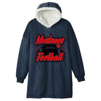 Football, Mustang Football Hooded Wearable Blanket