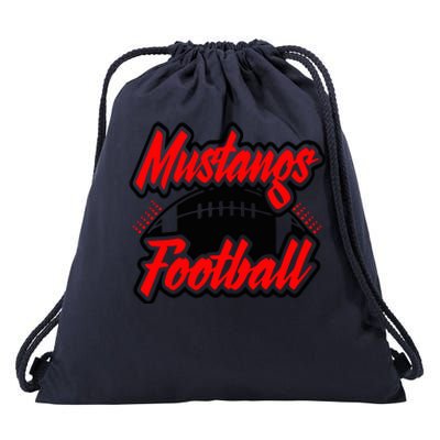 Football, Mustang Football Drawstring Bag